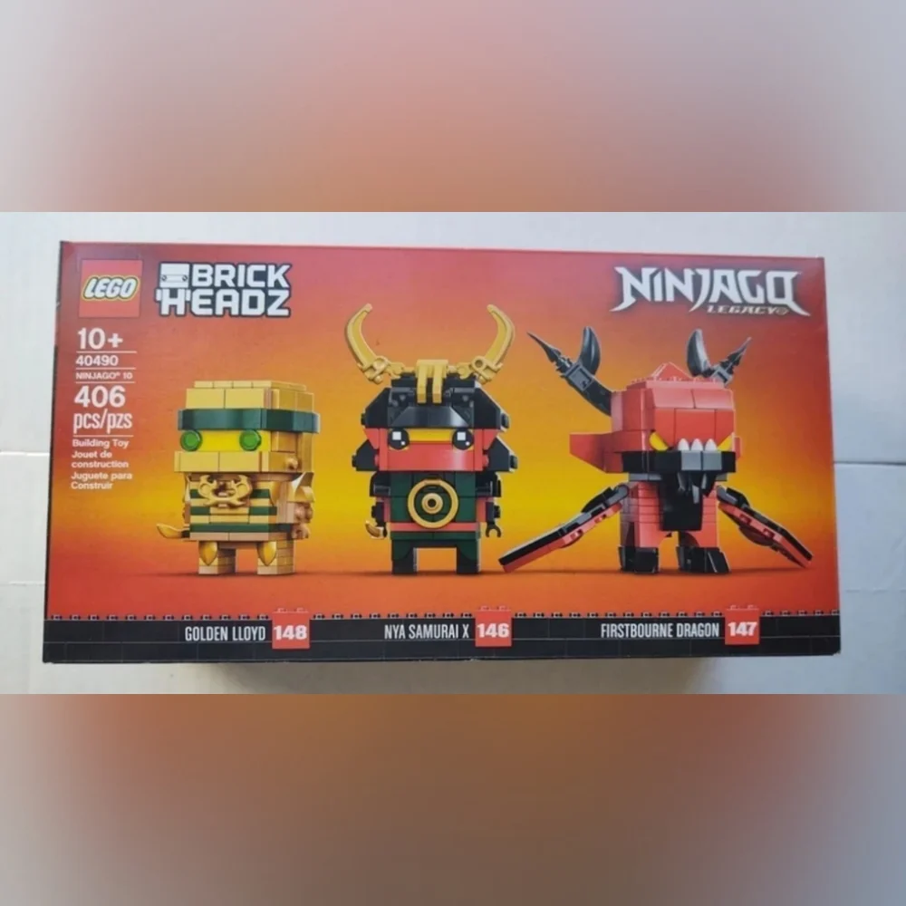 Lego Brick Headz Ninjago 40490 NWT Building Toy Set